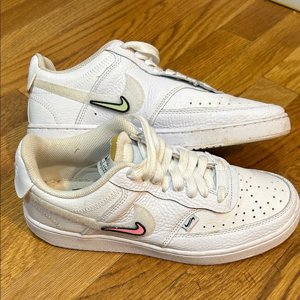 Nike White and Pink Athletic Shoes